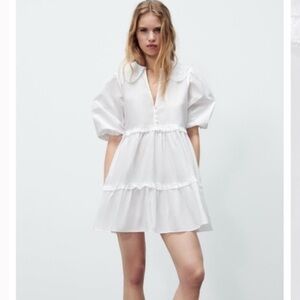 Zara Crotchet Peter Pan Collar Dress